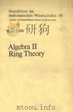 ALGEBRA Ⅱ RING THEORY（1976 PDF版）