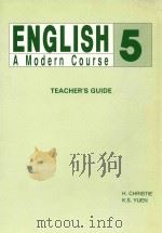 ENGLISH A MODERN COURSE 5 TEACHER`S GUIDE 1991 PDF电子版封面