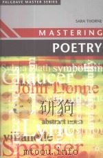 MASTERING POETRY PDF电子版封面 SARA THORNE
