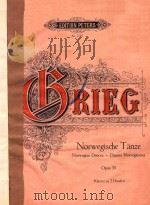 Grieg Norwegische T?nze Opus 35 Klavier zu 2 H?nden PDF电子版封面