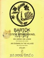 ESTE A SZEKELYEKNEL PDF电子版封面 BARTOK