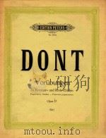 VORUBUNGEN ZU KREUTZER-UND RODE-ETUDEN PREPARATORY STUDIES-EXERCICES PREPARATOIRES OPUS 37 PDF电子版封面 DON’T