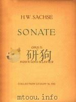 圆号和钢琴奏鸣曲(外文) PDF电子版封面 萨赫斯