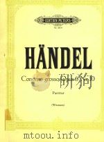 CONCERTO gross Opus 6 Nr.10=大协奏曲二首 PDF电子版封面 HANDEL