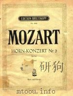 降E大调第二圆号和钢琴协奏曲(附分谱) PDF电子版封面 莫扎特