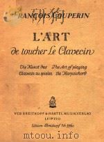 L'Art de toucher Le Clavicir 1933 PDF电子版封面