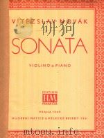SONATA VIOLINO & PIANO PDF电子版封面