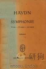 Symphonie G dur-G major-Sol majeur=海顿:G大调第100号(军队)交响乐(袖珍总谱) PDF电子版封面 Haydn