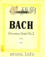 Ouverture(Suite) Nr.2 Paritur=4首组曲 PDF电子版封面 Bach