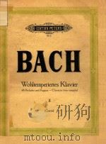 巴哈十二平均律(2)(原文) PDF电子版封面 BACH