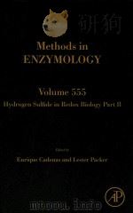 methods in enzymology volume 555 hydrogen sulfide in redox biology part b PDF电子版封面