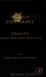 methods in enzymology volume 554 hydrogen sulfide in redox biology part a PDF电子版封面