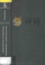 Tractatus Logico-Philosophicus  Ludwig Wittgenstein Philosophical Investigations（1999 PDF版）