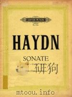 HAYDN PDF电子版封面 SONATE