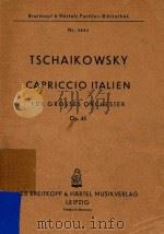 Cappiccio Italien fur Grosses Orchester Op.45 PDF电子版封面 Tschaikowsky