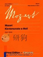 Klaviersonate a-Moll PDF电子版封面 Wolfgand Amadeus Mozart