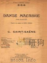 DANSE MAEABRE 1973 PDF电子版封面 SAINT-SAENS