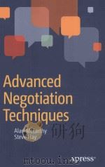 advanced negotiation techniques PDF电子版封面