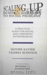 scaling up business solutions to social problemsa practical guide for social and corporate entrepren PDF电子版封面
