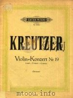 Kreutzer violin Nr.19(D moll) 1903 PDF电子版封面