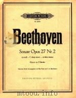 BEETHOVEN PDF电子版封面 SONATE