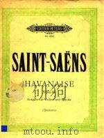 HAVANAISE PDF电子版封面 SAINT-SAENS
