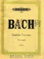 Samtliche Toccaten Urtextausgabe 1956 PDF电子版封面 Bach