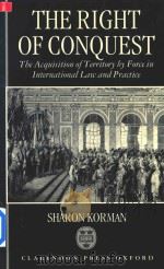 The Right of Conquest the Acquisition of Territory by Force in International Law and Practice（1996 PDF版）