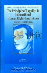 The Principle of Legality in International Human Rights Institutions Selected Legal Opinions（1997 PDF版）