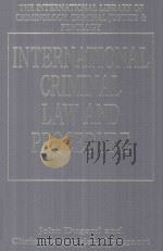 International Criminal Law and Procedure 1996 PDF电子版封面 1855218356