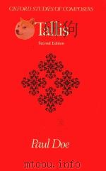 TALLIS 1976 PDF电子版封面 0193141221 PAUL DOE