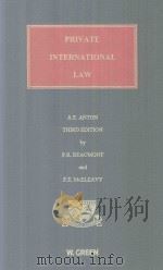 Private International Law 3rd Edition 1990 PDF电子版封面 9780414013452