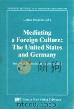 Mediating a Foreign Culture:The United States and Germany Studies in International Understanding 1991 PDF电子版封面 3823343564