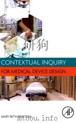 contextual inquiry for medical device design PDF电子版封面