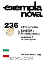 Sonate nr. 3 für violine und klavier Sonata no. 3 for violin and piano 1996 PDF电子版封面