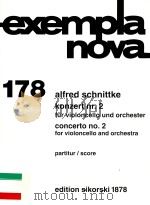 Konzert nr. 2 Für violoncello und orchester（1991 PDF版）