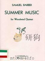 Summer music For woodwind quintet（ PDF版）