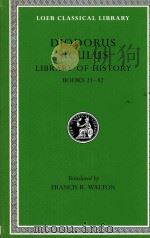DIODORUS OF SICILY  THE LIBRARY OF HISTORY BOOKS XXI-XXXII（1957 PDF版）