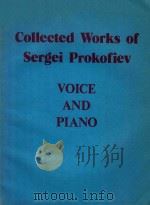 COLLECTED WORKS OF SERGEI PROKOFIEV VOICE AND PIANO     PDF电子版封面     