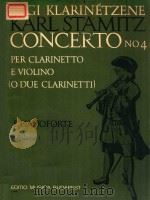 CONCERTO NO 4 PER CLARINETTO E VIOLINO (O DUE CLARINETTI) SOLI E ORCHESTRA（ PDF版）