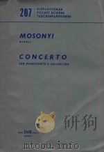 CONCERTO PER PIANOFORTE E ORCHESTRA   1966  PDF电子版封面     