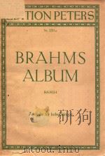 LIEDER FUR EINE SINGSTIMME MIT KLAVIERBEGLEITUNG BAND 1 AUSGABE FUR HOHE STIMME PDF电子版封面 BRAHMS
