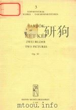 KET KEP(VIRAGZAS-A FALU TANCA) ZWEI BILDER(LN VOLLER BLUTE-DORFTANZ) TWO PICTURES(IN FULL FLOWER-VIL PDF电子版封面 BARTOK BELA