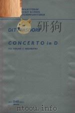 CONCERTO IN D PER VIOLINO E ORCHESTRA   1967  PDF电子版封面     