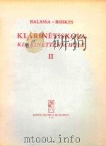 KLARINETISKOLA KLARINETTENSCHULE Ⅱ PDF电子版封面