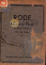 TWENTY-FOUR CAPRICES FOR THE VIOLIN（ PDF版）