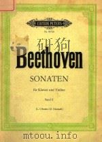 BEETHOVEN SONATEN FUR KLAVIER UND VIOLINE BAND II PDF电子版封面 L.OBORIN D.OISTRACH