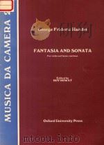 GEORGE FRIDERIC HANDEL FANTASIA AND SONATA FOR VIOLIN AND BASSO CONTINUO PDF电子版封面 ROY HOWAT