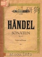 SONATEN FUR VIOLINE UND PIANOFODE PDF电子版封面 LEIPZIG C.F.PETERS