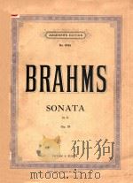 WORKS FOR VIOLIN AND PIANO     PDF电子版封面    J.BRAHMS 